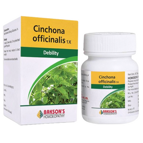 BAKSON'S HOMEOPATHY CINCHONA OFFICINALIS 1X - PACK OF 2 (50 TABLETS EACH)