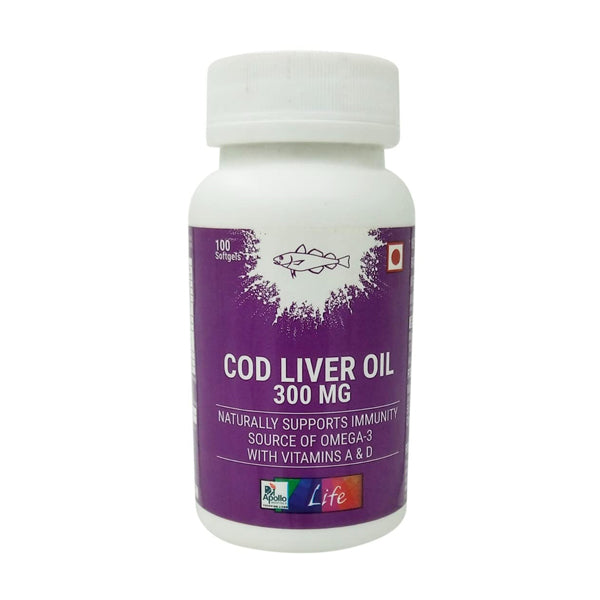 Buy Apollo Life Cod Liver Oil 300Mg Uses, Benefits & Dosage