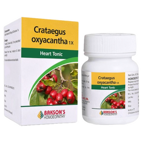 BAKSON'S HOMEOPATHY CRATAEGUS OXYACANTHA 1X - PACK OF 2 (50 TABLETS EACH)