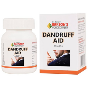 BAKSON'S HOMEOPATHY DANDRUFF AID TABLETS - PACK OF 2 (75 TABLETS EACH)