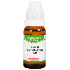 BAKSON'S HOMEOPATHY ELAPS CORALLINUS DILUTION 10M - PACK OF 2 (10 ML EACH)