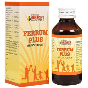 BAKSON'S HOMEOPATHY FERRUM PLUS IRON TONIC