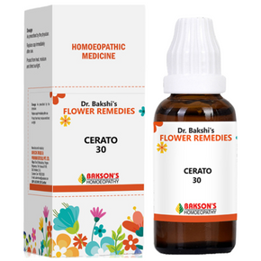 DR. BAKSHI'S FLOWER REMEDIES CERATO 30 - PACK OF 3 (30 ML EACH)