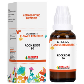 DR. BAKSHI'S FLOWER REMEDIES ROCK ROSE 30 - PACK OF 3 (30 ML EACH)