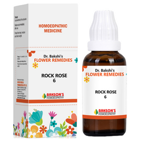 DR. BAKSHI'S FLOWER REMEDIES ROCK ROSE 6 - PACK OF 3 (30 ML EACH)