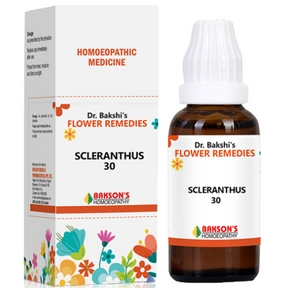 DR. BAKSHI'S FLOWER REMEDIES SCLERANTHUS 30 - PACK OF 3 (30 ML EACH)