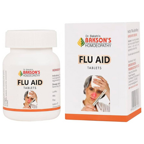 BAKSON'S HOMEOPATHY FLU AID TABLETS - PACK OF 2 (75 TABLETS EACH)