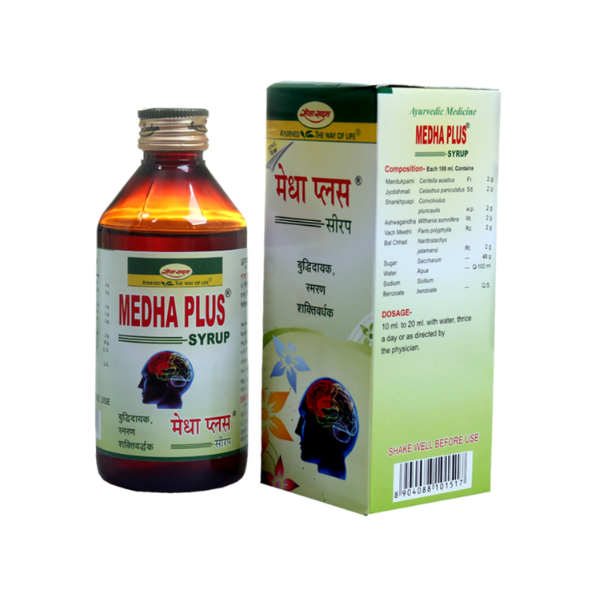 Buy Shri Ayurved Seva Sadan Medha Plus Syrup - Uses, Benefits & Dosage