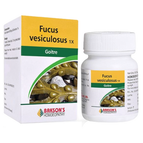 BAKSON'S HOMEOPATHY FUCUS VESICULOSUS 1X - PACK OF 2 (50 TABLETS EACH)