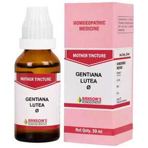 BAKSON'S HOMEOPATHY GENTIANA LUTEA MOTHER TINCTURE Q - PACK OF 2 (30 ML EACH)