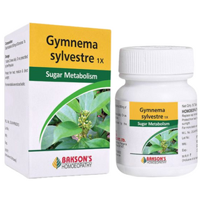 BAKSON'S HOMEOPATHY GYMNEMA SYLVESTRE 1X - PACK OF 2 (50 TABLETS EACH)