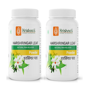 KRISHNA'S HARSHRINGAR LEAF POWDER - PACK OF 2 (100 GM EACH)