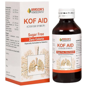 BAKSON'S HOMEOPATHY KOF AID SYRUP (SUGAR FREE) - PACK OF 2 (450 ML EACH)