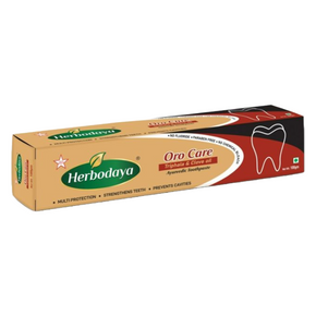 HERBODAYA ORO CARE STRENGTHENING AYURVEDIC TOOTHPASTE - PACK OF 5 (100 GM EACH)