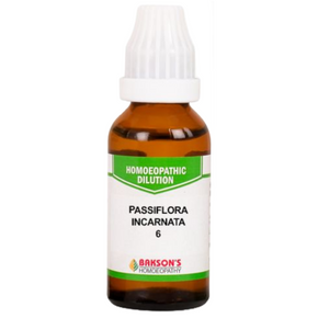 BAKSON'S HOMEOPATHY PASSIFLORA INCARNATA DILUTION 6 - PACK OF 4 (30 ML EACH)