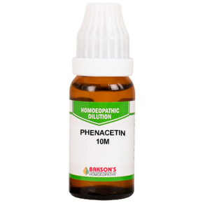 BAKSON'S HOMEOPATHY PHENACETIN DILUTION 10M - PACK OF 2 (10 ML EACH)