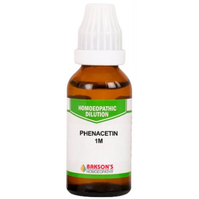 BAKSON'S HOMEOPATHY PHENACETIN DILUTION 1M - PACK OF 3 (30 ML EACH)