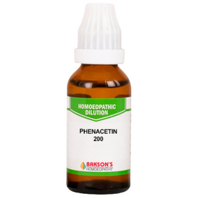 BAKSON'S HOMEOPATHY PHENACETIN DILUTION 200 - PACK OF 3 (30 ML EACH)