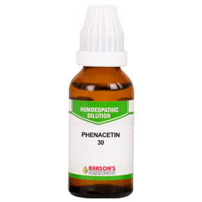 BAKSON'S HOMEOPATHY PHENACETIN DILUTION 30 - PACK OF 4 (30 ML EACH)