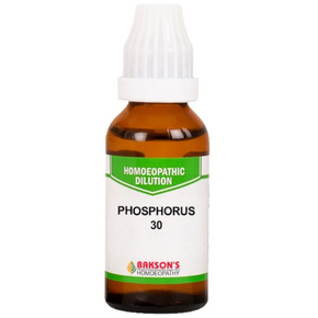 BAKSON'S HOMEOPATHY PHOSPHORUS DILUTION 30 - PACK OF 4 (30 ML EACH)