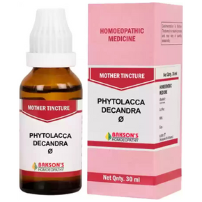 BAKSON'S HOMEOPATHY PHYTOLACCA DECANDRA MOTHER TINCTURE Q - PACK OF 3 (30 ML EACH)