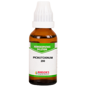 BAKSON'S HOMEOPATHY PICROTOXINUM DILUTION 200 - PACK OF 3 (30 ML EACH)