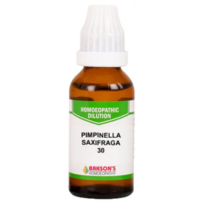 BAKSON'S HOMEOPATHY PIMPINELLA SAXIFRAGA DILUTION 30 - PACK OF 4 (30 ML EACH)