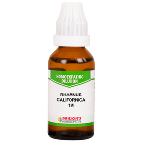 BAKSON'S HOMEOPATHY RHAMNUS CALIFORNICA DILUTION 1M - PACK  OF 3 (30 ML EACH)