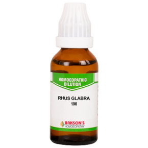 BAKSON'S HOMEOPATHY RHUS GLABRA DILUTION 1M - PACK OF 3 (30 ML EACH)