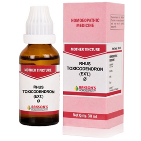 BAKSON'S HOMEOPATHY RHUS TOXICODENDRON (EXT.) MOTHER TINCTURE Q - PACK OF 2 (30 ML EACH)