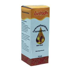 OUSHADHI SARASWATHARISHTAM WITH GOLD (10 ML)