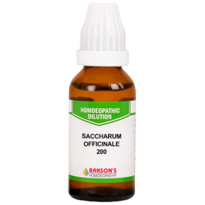 BAKSON'S HOMEOPATHY SACCHARUM OFFICINALE DILUTION 200 - PACK OF 3 (30 ML EACH)