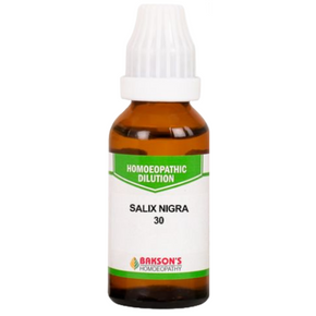 BAKSON'S HOMEOPATHY SALIX NIGRA DILUTION 30 - PACK  OF 4 (30 ML EACH)