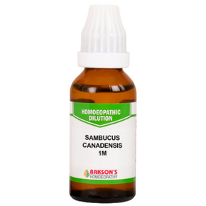 BAKSON'S HOMEOPATHY SAMBUCUS CANADENSIS DILUTION 1M - PACK OF 3 (30 ML EACH)