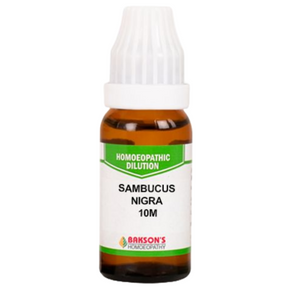 BAKSON'S HOMEOPATHY SAMBUCUS NIGRA DILUTION 10M - PACK OF 2 (10 ML EACH)