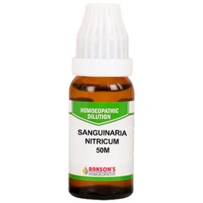 BAKSON'S HOMEOPATHY SANGUINARIA NITRICUM DILUTION 50M - PACK OF 2 (10 ML EACH)