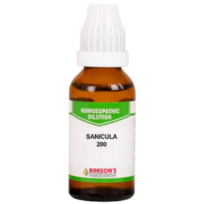 BAKSON'S HOMEOPATHY SANICULA DILUTION 200 - PACK OF 3 (30 ML EACH)