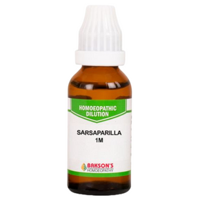 BAKSON'S HOMEOPATHY SARSAPARILLA DILUTION 1M - PACK OF 3 (30 ML EACH)