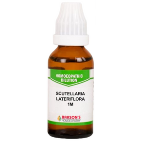 BAKSON'S HOMEOPATHY SCUTELLARIA LATERIFLORA DILUTION 1M - PACK OF 3 (30 ML EACH)