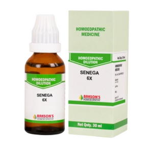 Bakson's Homeopathy Senega Dilution 6X - PACK OF 4 (30 ML EACH)