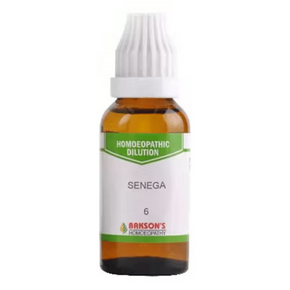 Bakson's Homeopathy Senega Dilution 6 - PACK OF 4 (30 ML EACH)