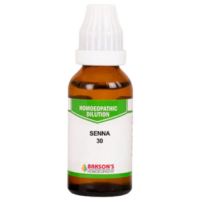 BAKSON'S HOMEOPATHY SENNA DILUTION 30 - PACK OF 4 (30 ML EACH)