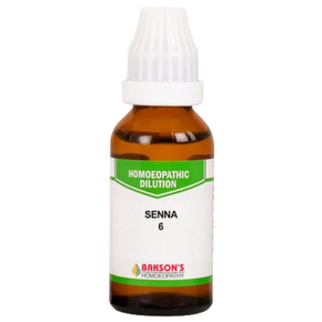 BAKSON'S HOMEOPATHY SENNA DILUTION 6 - PACK OF 4 (30 ML EACH)