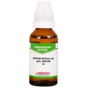 BAKSON'S HOMEOPATHY SERUM ANGUILLAE (EEL SERUM) DILUTION 30 - PACK OF 4 (30 ML EACH)