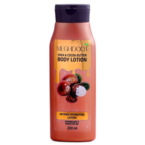 MEGHDOOT SHEA & COCOA BUTTER BODY LOTION - PACK OF 3 (200 ML EACH)