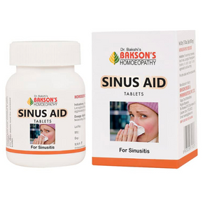 BAKSON'S HOMEOPATHY SINUS AID TABLETS - PACK OF 2 (75 TABLETS EACH)