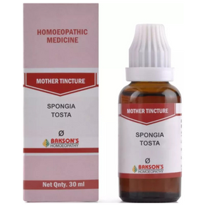 BAKSON'S HOMEOPATHY SPONGIA TOSTA MOTHER TINCTURE Q (30 ML)