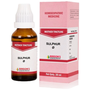 BAKSON'S HOMEOPATHY SULPHUR MOTHER TINCTURE Q - PACK OF 3 (30 ML EACH)