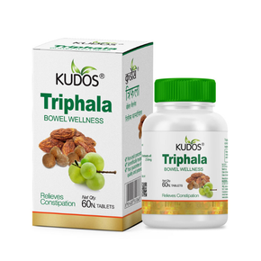 Kudos Triphala Tablets- Pack of 3 (60 tablets each)
