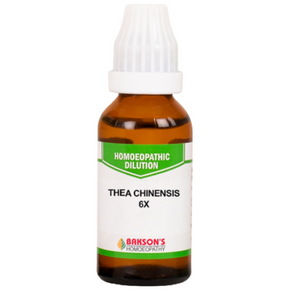 BAKSON'S HOMEOPATHY THEA CHINENSIS DILUTION 6X - PACK OF 4 (30 ML EACH)